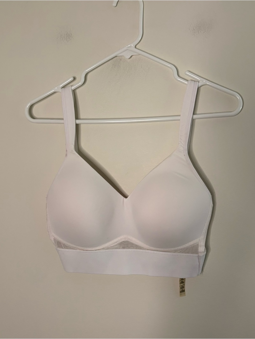 Rhonda Shear Women’s White Bra Comfort Small Leisure Sleep